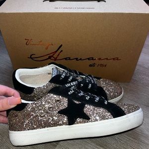Vintage Havana Ovya Glitter Star Sneakers